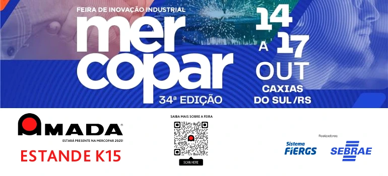 Amada Confirma Presença na Mercopar 2025: Inovação e Tecnologia no Estande K15